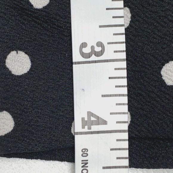 Maurices Shorts sz S 6 High Rise 4" Inseam Black White Polka Dot - Picture 2 of 9
